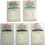 ORGAN INDUSTRIAL SEWING MACHINE NEEDLES, DB1 1738 16X231, PACK OF 10, ALL SIZES