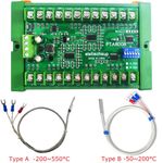 8 Ch DC 8-30V PT100 RTD RS485 Temperature Sensor Module Modbus -40-220℃/-40-500℃