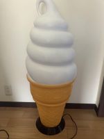 NISSEI Ice Cream Cone LED Lamp Light Soft Serve Not for Sale Display 38 inch