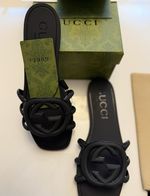 Gucci Women's Interlocking G Rubber Slide Sandals