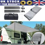 2.5/3/3.5/4.5M x2.4m Camping Sunshade Canopy Awning For Caravan Camper Motorhome