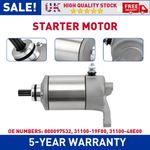 Starter Motor For Suzuki SV650 DL650 V STROM 1999-2014 SFV650 Gladius 2009-2016