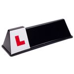 Lettercraft SOM 2 Black - Magnetic Driving School Instructor Roof Sign Free P&P