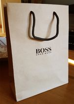 Hugo Boss Gift Bag Paper Small 22 x 30 x 10cm Brown Genuine Brand New