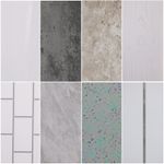10PCS Bathroom Shower Wet Wall Panels PVC Cladding Ceiling Kitchen 5mm Thick