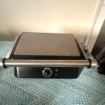 Cuisinart Stainless Steel Contact Grill Griddle Non-Stick Temp Control 1800W