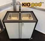 Portable Sink, Instant HOT water, double basin, NO PLUMBING, Hand wash sink