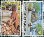 French Polynesia 1989 Sc#505-506,SG555-556 Copra Production set MNH
