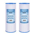 2 Pack Hot Tub Spa Pool Water Filter Cartridges Compatible Pleatco PRB50IN