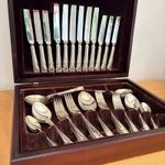 George Butler of Sheffield Silver Plate 44-piece Vintage Cutlery Set (Cavendish)