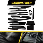 3D Carbon Fiber Sticker For BMW X5 F15 Interior Center Console Molding Decals