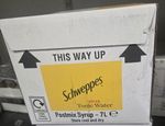 7ltr Schweppes Tonic Bag In Box (Post Mix Syrup) - BIB