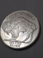 One Ounce .999 Buffalo/ American Indian Silver Coin