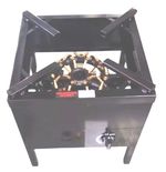 COMMERCIAL STOCKPOT COOKER/STOVE 32 JET BURNER 600 x 600 NATURAL OR BOTTLE GAS