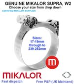 MIKALOR SUPRA W2 SS HEAVY DUTY BOLT CLAMP, T BOLT/EXHAUST/CLIP/CLAMP **LOOK**