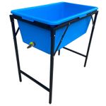 Dog Bath With Metal Foldable Stand And Drain Away Valve,Suits Up To Spaniel Size
