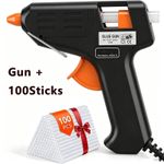 Hot Melt Mini Glue Gun Electric with 100 Glue Sticks Hobby Craft DIY Xmas Gifts