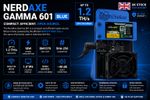 Nerdaxe Gamma 601 Blue Bitcoin Solo Miner 1.2Th/s Home Lotto Bitcoin Mining