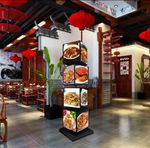 Led projection Light Box Rotating Advertising Signs Mount Layers Posters