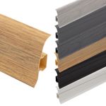 Premium PVC Skirting Board Cezar Classic 59mm Cable Channel Tidy 2.2m