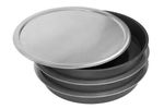 ALUMINIUM STACKING COVERS - UK MADE QUALITY-  PACK OF 10 TO FIT  14  INCH PANS