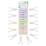 JVL Soft Touch Flower Clothes Pegs, Peg Basket & Peg Bag – 24, 48, 72 & 96 Pack