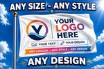 CUSTOM PRINTED PERSONALISED FLAG / Event BANNER | ANY SIZE | FREE ANY DESIGN |