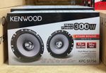 KENWOOD KFC-S1756 6.5 INCH 17cm CAR DOOR/SHELF COAXIAL 300W EACH SPEAKERS PAIR