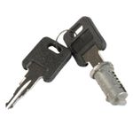 West Alloy WD158 Replacement Door Lock Barrel Short Tag & 2 Keys Motorhome-ST158