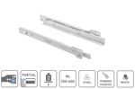 Metal Roller Runners Kitchen Bedroom Cabinet Unit Bottom Fix Drawer Slides