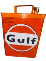 Vintage Style Decorative Petrol Fuel Can Gulf Oil LogoIron storage (M)