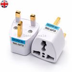 1-5 Pack UK 3 Pin Plug Travel Adapter 13A 250V Portable Design For Export Only