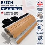 Tambour Door ( Roller Door ) Campervan Motorhome Quality Beech Woodgrain finish