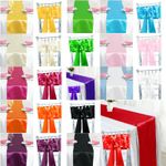 Time to Sparkle 10/50/100PCS Satin Table Runners and Chair Sash Cover Decor