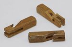 3x Brass Pendulum Hook French Steel Rod Clockmakers Replacement Spares Repairs