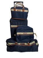Suitcase Equator Navy Multi Piece Luggage Set Travel Bags Wheeled Carry On [DQ]
