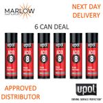 6 x U-POL Acid 8 Etch Primer Aerosol 450ml – Fast Drying, Anti-Corrosive