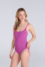 Animal Madelyn Crinkle Womens Tie Side Swimsuit - Stretchy