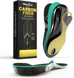 Carbon Fiber Sport Insoles Arch Support Shock Absorbing – Gold 3XL UK 12-13