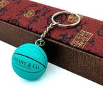 HOT Basketball Pendant Keychain Blue Ball Keychain Keyring Decor Couples Gifts
