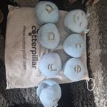 Cot rail caterpillar toy by Cotterpillar Blue dedicated for 'teddy' rrp £84.