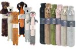 2L EXTRA LONG HOT WATER BOTTLE WITH COVER FAUX FUR ANIMAL THERMOTHERAPY 72CM