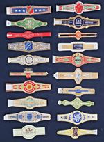 Vintage Cigar Bands Lot of 20 Mixed Havana Gold Foil Tobacciana Labels
