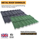 Metal Roof Shingles - Galvanized Zinc Corrugated Roofing Tile for Homes, Sheds