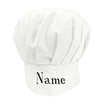 Cookify Personalised ANY TEXT Chef Cooking Hat - Men Women Children Kids Baking
