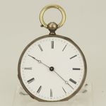 Rare! Antique Silver Pocket Watch Men's mechanical no gold collectible piece RAR
