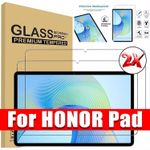 2 Pack Tempered Glass Screen Protector For Honor Pad x9a X9 X8 PRO 11.5" X8a 11"