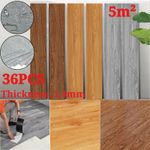 5m²/36pcs Tiles Thick Self-adhesive Luxury PVC Floor Flooring Plank Waterproof