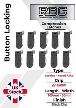 10x Compression Latch Large Lock Horsebox Locker Doors Trailer Truck Toolbox...