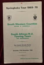 Springboks Tour 1969–70 – South Western Counties v South Africa – Exeter